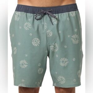 O’Neil Men’s Hermosa Green 17” Board Short Swim Shorts - Large - New